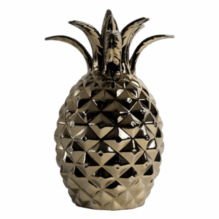 Ananas céramique silver