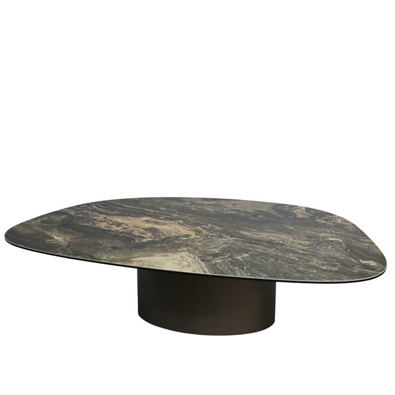 table-basse-galet-marbre-fonce-or Table basse galet ou roxy galea paris
